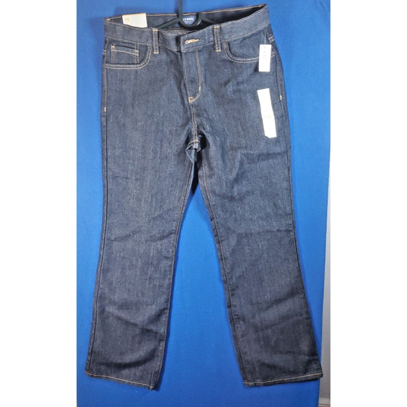 Old Navy Denim - Old Navy Loose Boot-Cut Husky Women's Denim Jeans Size 14 straight Thigh